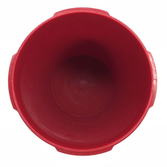 Vintage Rare Tupperware Servalier Red Tulip Quilt Container Sunburst Lid 811-13 - Picture 5 of 13